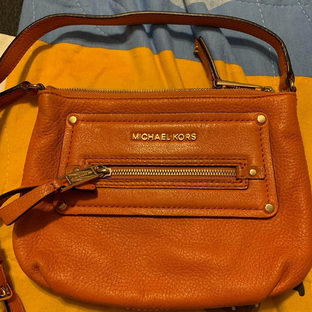 Michael Kors crossbody orange bag
